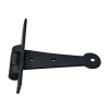 "Asriel" Black Antique Iron Hand Forged Cabinet T Hinge